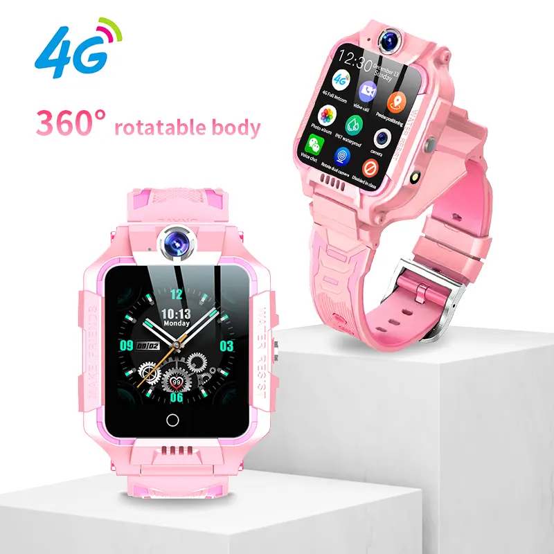 2024 imoo montre téléphone z6 pour enfants 4G montre intelligente pour filles garçons GPS Smartwatch avec carte Sim Wifi fonctions SOS pour les enfants