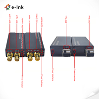 Convertisseur Fibre Optique SDI 12G BIDI 1 canal avant + 1 canal arrière, Émetteur-Récepteur Vidéo Extenseur Fibre Optique SDI 12G