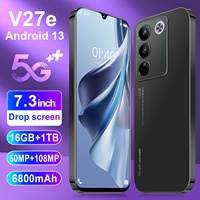 Nuevo Teléfono Inteligente V27e 5G 2026, 16GB+1TB, Doble SIM, Batería de 7000mAh, Precio Bajo, Venta Directa de Fábrica