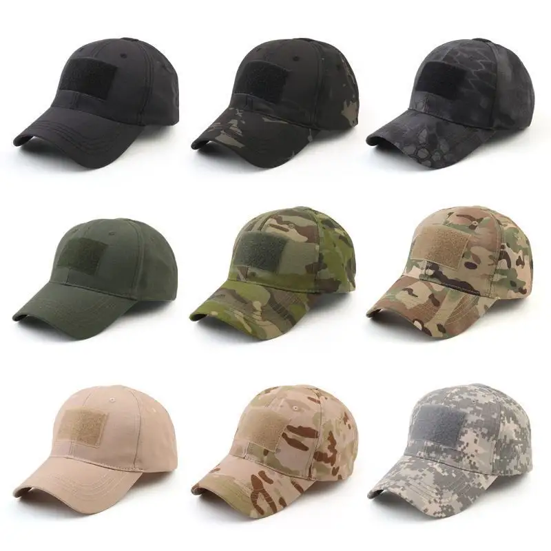 18 Colors Camo Men's gorras Baseball Cap Male Bone Masculino Dad Hat Trucker New Tactical Men's Cap Camouflage Snapback Hat 2022