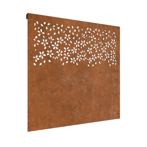 Façade en acier corten paysager - Revêtement mural extérieur artistique pour jardins - Product Image 4