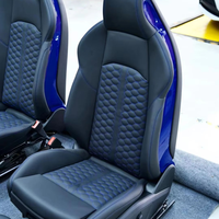 Kit de coussins de siège sport S4 S5 amélioré et housses de course en cuir personnalisées de luxe pour Audi A4 A5 B9 2017-2024