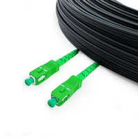 Kabel Fiber optik Drop, kabel Patch 5M/10M 100M/150M/200M SC APC SC UPC kabel Drop untuk penggunaan luar ruangan FTTH 1 serat 2 serat 4 serat