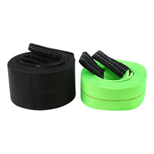 Ремень буксировочный усиленный, 5, 6, 8 тонн, зеленый, для внедорожников, легковых автомобилей, грузовиков, лодок - Product Image 1