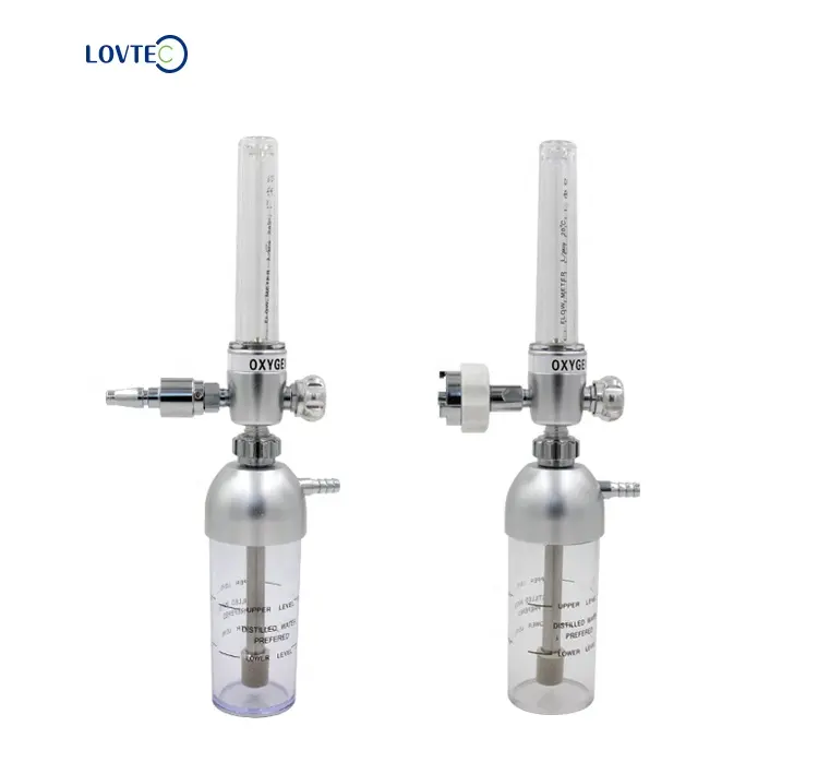 מכירה לוהטת אלומיניום חמצן flowmeter 0-15 lpm חמצן אלומיניום flowmeter