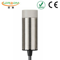 Sensores de Proximidad Capacitivos Serie CRJ de LORDDOM, Detección de Nivel de Líquido, No Metálicos, 10-30VDC, IP67, Salida NPN/PNP, Montaje con Soporte, 20mm