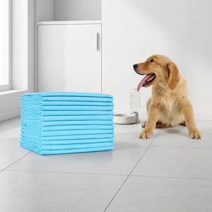 Tapis d'apprentissage de la propreté pour chiens et chiots, grande taille, couleur bleue, anti-fuites, à séchage rapide, avec conception super absorbante à 6 couches - Product Image 1