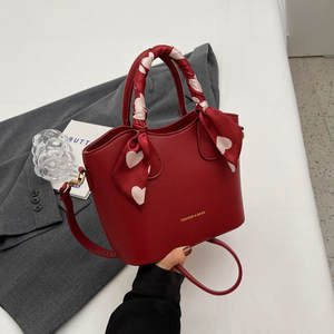 Red Bag 2026 New Style Women's Bag Popular and Versatile Crossbody Bag Wedding <b>Bride</b> Bag <b>Handbag</b> - Product Image 1