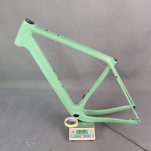 Full Carbon Fiber T1000 Custom Green <b>Paint</b> Internal Cable Disc Gravel Bike <b>Frame</b> GR048 Tire 700X50C - Product Image 6