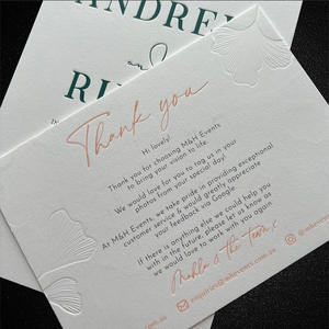 도매 사용자 정의 300gsm 아치 모양 질감 면 종이 핑크 인사말 초대 감사 카드 선물 태그 - Product Image 2