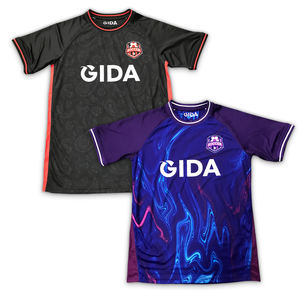 เสื้อฟุตบอลดีไซน์ลายทางหลากสีเสื้อเจอร์ซีย์สั่งทำ - Product Image 4