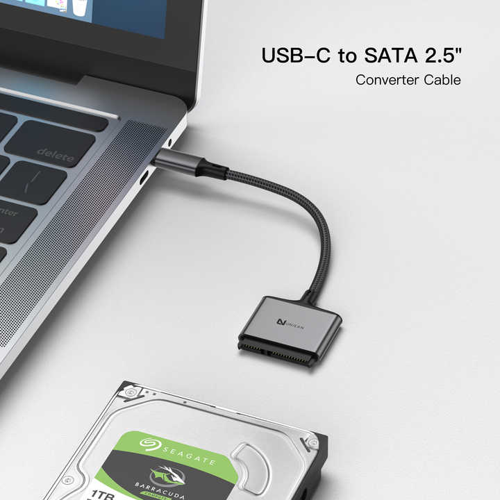 UNIEAN Vente en gros 3.1 USB SATA 2.5 Lecteur Adaptateur Câble de données USB 3.0 Type C HDD SDD Disque dur Adaptateur pour Macbook Pro Externe