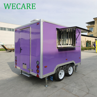 Remolque de Comida Móvil WECARE para Smoothies, Pizza, Café, Comida Rápida, Catering, Barbacoa, con Equipamiento de Cocina Completo