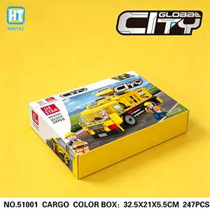 Juego de Bloques de Construcción de Plástico de Ingeniería de 247 Piezas, Escala 1:32, Serie Ciudad, Juguetes de Camiones para Niños de 5 a 7 Años - Product Image 4