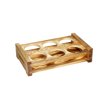Wooden Bamboo Eco-Friendly Standing Type Single Tier Multi-functional <b>Spice</b> Rack with Storage Box and Wine Glass <b>Holder</b> - Product Image 1