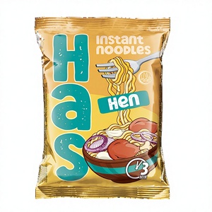 Nouilles instantanées au poulet HAS, bloc de farine de blé frit 70g, certifiées Halal, 18% de matières grasses, durée de conservation de 12 mois, DEM Kulpin, préparation en 3 minutes - Product Image 1