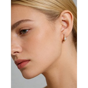 Boucles d'oreilles créoles empilables classiques en <span class=keywords><strong>argent</strong></span> sterling 925 de qualité supérieure pour femmes, polyvalentes pour le quotidien, cadeau idéal - Product Image 2