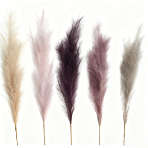 Décoration <span class=keywords><strong>de</strong></span> maison pour la remise des diplômes en gros, feuilles d'herbe <span class=keywords><strong>de</strong></span> la <span class=keywords><strong>pampa</strong></span> artificielles en forme <span class=keywords><strong>de</strong></span> plume, 110 cm, Saint-Valentin, Noël - Product Image 1