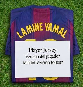 Maillot du FC Barcelone 2025-26 |   Maillot de football <span class=keywords><strong>Barça</strong></span> version joueur jacquard premium 1:1, tenue professionnelle pour athlètes - Product Image 1