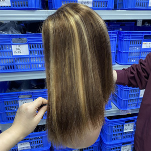 Peluca <span class=keywords><strong>Bob</strong></span> Corta con Reflejos P4/27, <span class=keywords><strong>Cabello</strong></span> Humano Liso, Cierre de Encaje HD sin Pegamento para Mujeres Negras, Venta al por Mayor, Directo de Fábrica, Envío Inmediato - Product Image 5