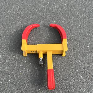 Poteau de sécurité pour parking, en acier poli, avec verrouillage de pneu et déverrouillage par clé, modèle PL-04, 45x25x7cm - Product Image 5