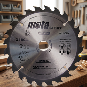 Lama circolare per legno con inserti in carburo, 40 denti, 115 mm (Mota 0650022) EAN 8435223400696, 10.000 pezzi per confezione - Product Image 2