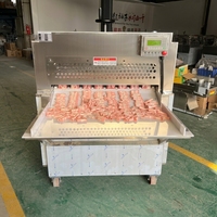 Machine de découpe automatique haute performance pour la transformation de viande congelée commerciale : découpe en tranches et en dés de bœuf et de mouton pour kebab