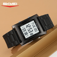 Jam Tangan Digital SKMEI 2787 Warna Permen Transparan untuk Pria Wanita, Kronograf, Tahan Guncangan, Sport, Unisex, Montre Homme
