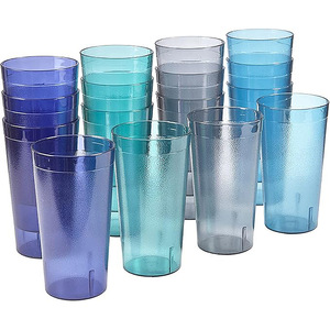 Bicchiere in Plastica Trasparente Opaco 9 <span class=keywords><strong>OZ</strong></span>/12 <span class=keywords><strong>OZ</strong></span>/24 <span class=keywords><strong>OZ</strong></span>, Resistente al Calore per Tè, Ristoranti e Succhi, per Bere Direttamente - Product Image 5