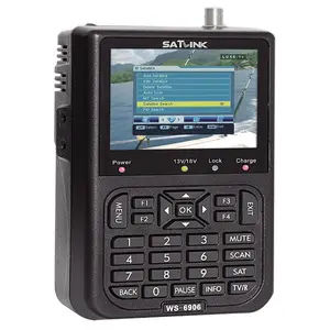 WS-6906 localizador de sinal digital satlink ws, 6906 tela lcd 3.5 DVB-S "fta receptor para qpsk satlink medidor de sinal de satélite