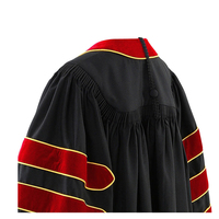 Ensemble de Robes de Cérémonie de Remise de Diplôme Doctorat Personnalisées de Haute Qualité avec Toque et Capuche – Prix