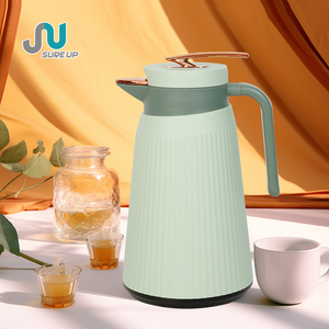 <span class=keywords><strong>Carafe</strong></span> isotherme à vide personnalisée en PP/ABS avec doublure en verre pour cafetière arabe, goulot étroit, capacité 1L, sans BPA - Product Image 1