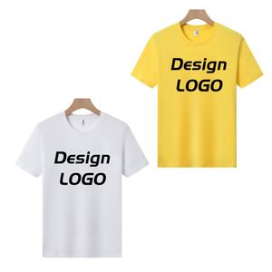 เสื้อยืดผู้ชายผ้าคอตตอนคุณภาพสูง 100% สำหรับฤดูร้อน พิมพ์โลโก้ตามสั่ง พรีเมียม ผ้าถัก 210 กรัม แบบเรียบ - Product Image 2
