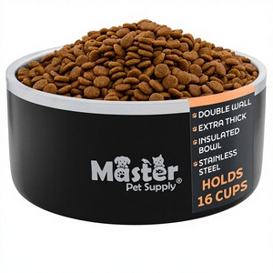Tazón de Agua para <span class=keywords><strong>Perros</strong></span> <span class=keywords><strong>y</strong></span> Gatos de Acero Inoxidable Master Pet Supply, 128 oz, Resistente, Doble Pared Aislada, Antideslizante, Libre de BPA, Duradero, Antioxidante - Product Image 1