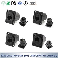 Connecteur modulaire femelle RJ45 8 broches Cat6e/Cat5/Cat7/Cat8 pour application sur carte de circuit imprimé