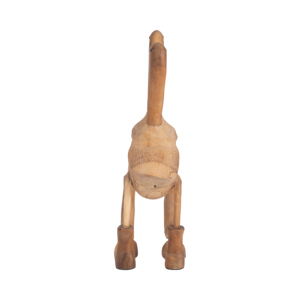 Coppia di Statuette di Anatre in Legno con Stivali e Tacchi per Decorazione Domestica, Esposizione su Scaffale, Scultura Decorativa Animale - Product Image 3