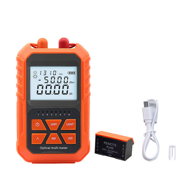 3 in 1 Fiber Charging Optical Power Meter -70 ~ + 3dB RJ45 Remote Network Cable Tester With Visual Fault Locator 5mw 1-5km