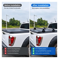 Support de toit universel en alliage d'aluminium pour pick-up, compatible avec Toyota Hilux, Triton, Tacoma et Navara, pour bâches de benne