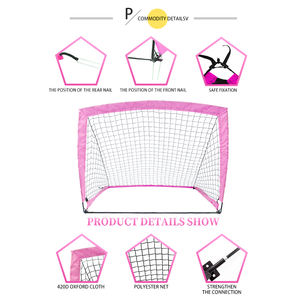 ตาข่ายโพลีเอสเตอร์กันน้ำและกันความชื้น6.12ฟุตประตูฟุตบอลที่ต้องการเป้าหมายฟุตบอลแบบพกพา - Product Image 3