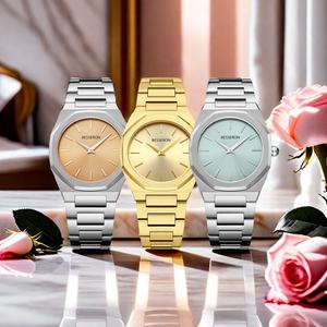 Reloj de Cuarzo Clásico, Sencillo y Elegante para Mujer, 32 mm, Correa de Acero Inoxidable de Alta Calidad para Negocios, Jam Tangan Wanita - Product Image 5