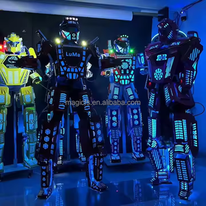 Los más nuevos disfraces de Robot Kryoman, iluminación LED, zancos, andador para puesta en escena, salón de baile con forma ordenada para fiestas de celebración - Product Image 6