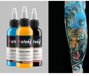Tinta de Pigmento para Tatuajes Golden Bottle, Tinta Profesional para Maquillaje Permanente, Suministros para Tatuajes Corporales - Product Image 2