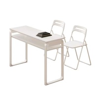Mesa de Manicura para Escuela Primaria y Secundaria, Aula de Tutoría, Escritorio para Estudiantes, Mesa de Manicura de Doble Capa