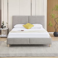 Cama de Almacenamiento Tapizada de Lujo de Alta Gama, Moderna, Suave, Ecológica, Duradera y que Ahorra Espacio, Muebles para Dormitorio