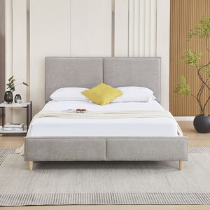 Lit rembourré de luxe haut de gamme, mobilier de chambre à coucher, lit moderne et confortable - Product Image 2