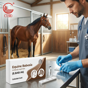 Kit rapide certifié ISO13485 pour la détection des anticorps Babesia équine <span class=keywords><strong>de</strong></span> haute précision, E.Babesia Ab Colloidal Gold, 1 test ou 25 tests - Product Image 5