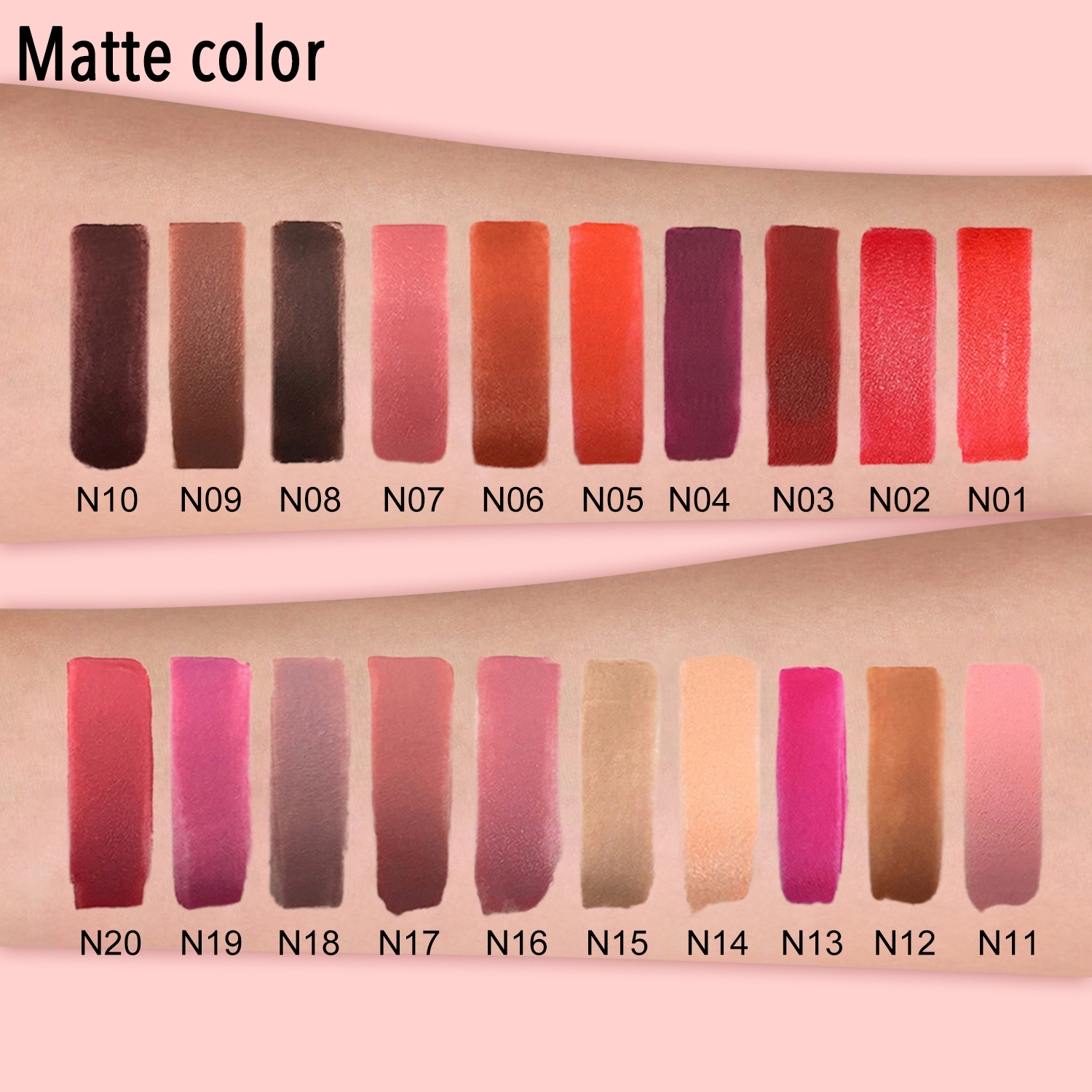 Couleurs mates