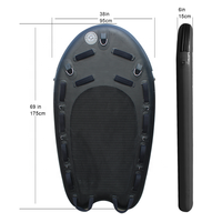 Planche de sauvetage gonflable pour Jet-Ski et Surf bleu