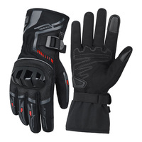 Gants de moto d'hiver imperméables, coupe-vent, doublés de polaire, gants de protection pour hommes et femmes