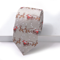 Yili New Santa Claus Rentier Schlitten bedruckte Krawatte, Business Herren Krawatte, Weihnachts feier Urlaub Dekoration Krawatte